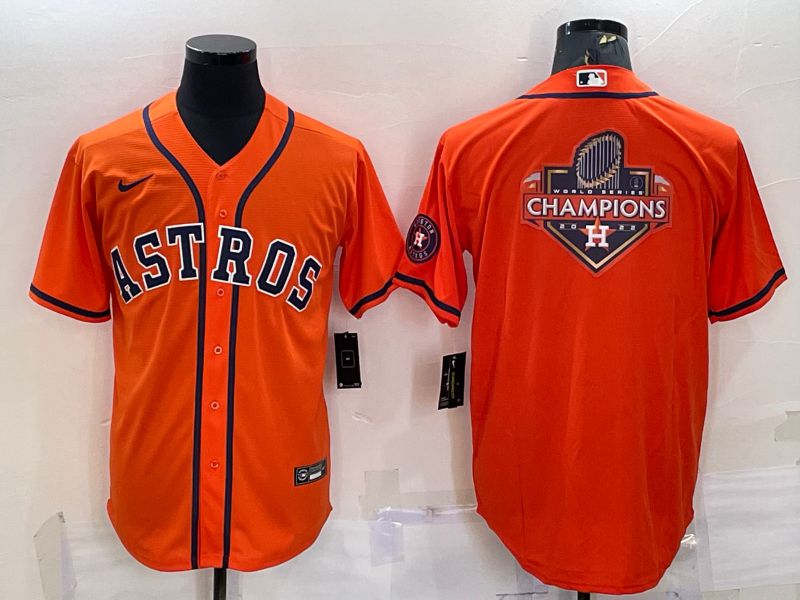 Men Houston Astros Blank Orange Game Nike 2022 MLB Jerseys